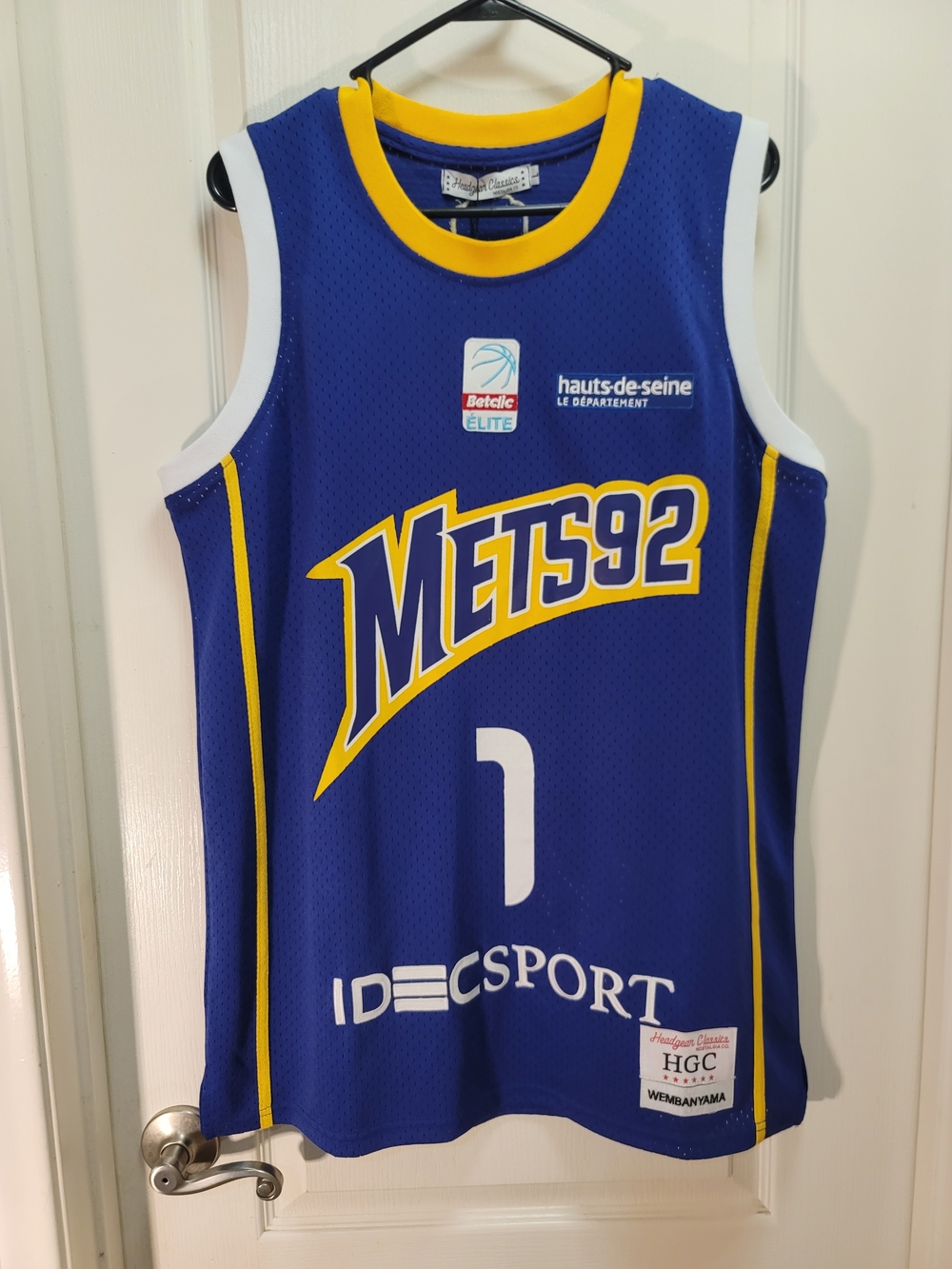 Victor Wembanyama Mets 92 Basketball Jersey - Large - NWT